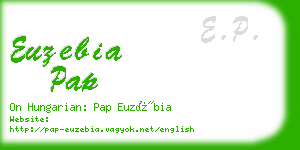 euzebia pap business card